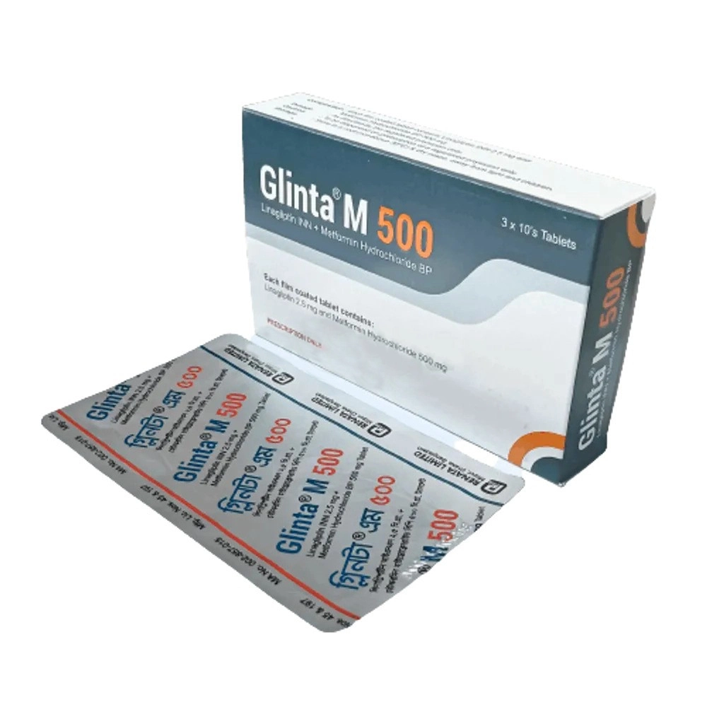 Glinta-M 500mg TAB 108 - https://www.upokar24.com