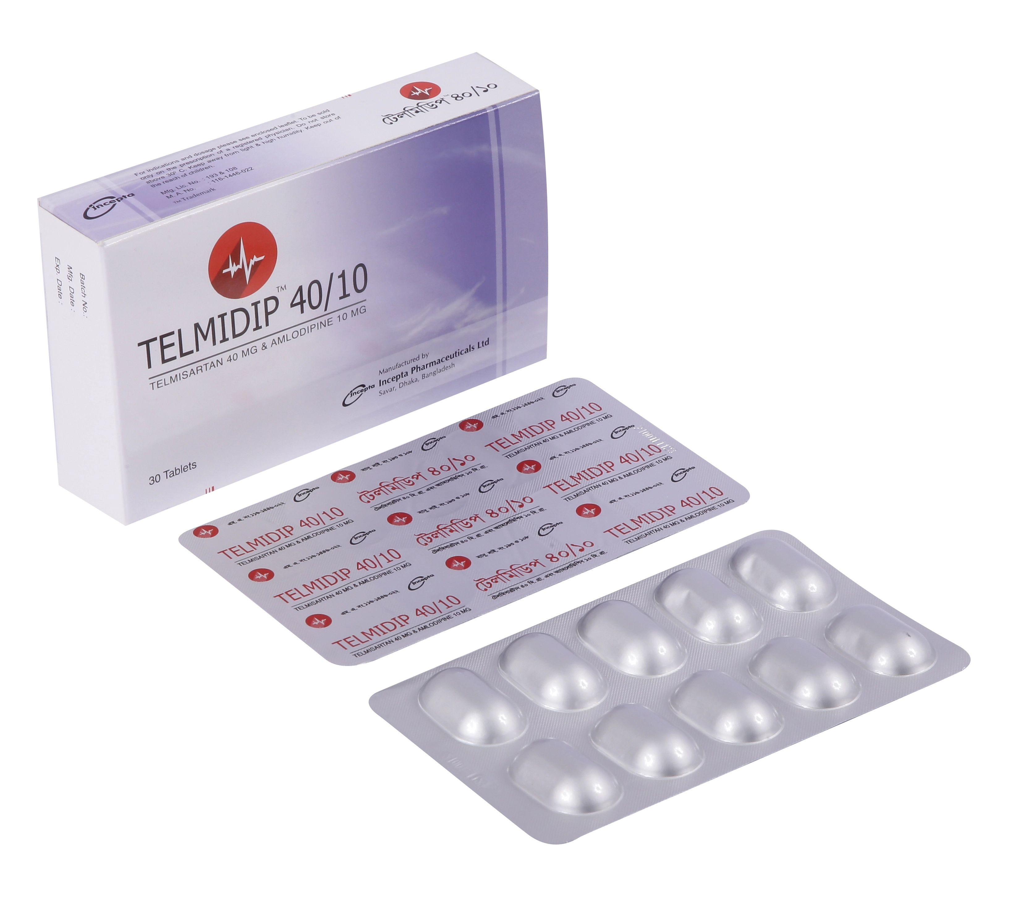 Telmidip 40/10 tab - https://www.upokar24.com