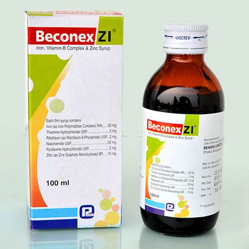 Beconex ZI syrup 100ml - https://www.upokar24.com