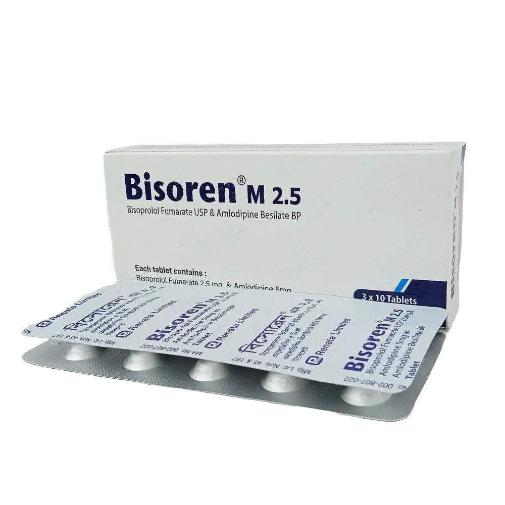 Bisoren-M 2.5mg TAB - https://www.upokar24.com