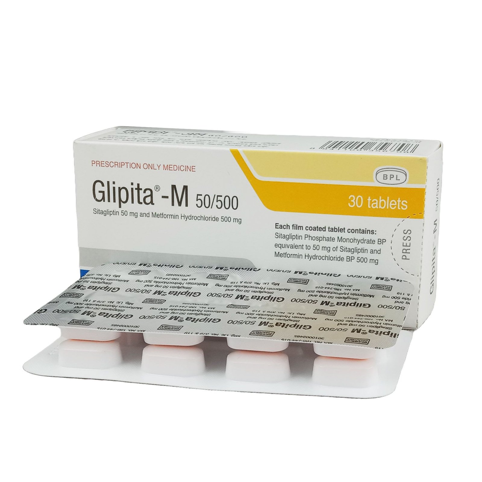 Glipita M 50/500 tab - https://www.upokar24.com