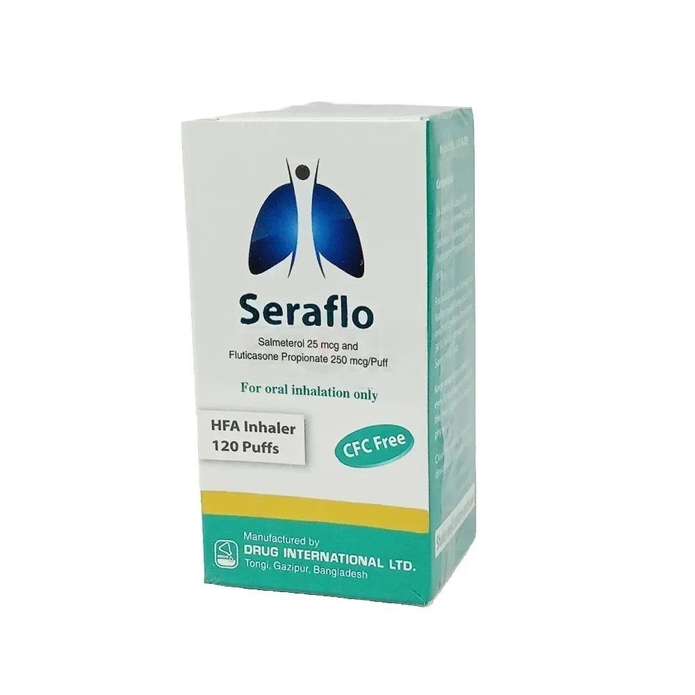 Seraflo inhaler 120 puffs - https://www.upokar24.com