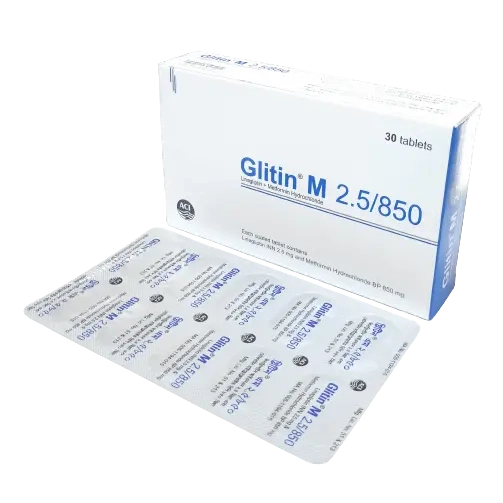 Glitin M 2.5/850mg tab - https://www.upokar24.com