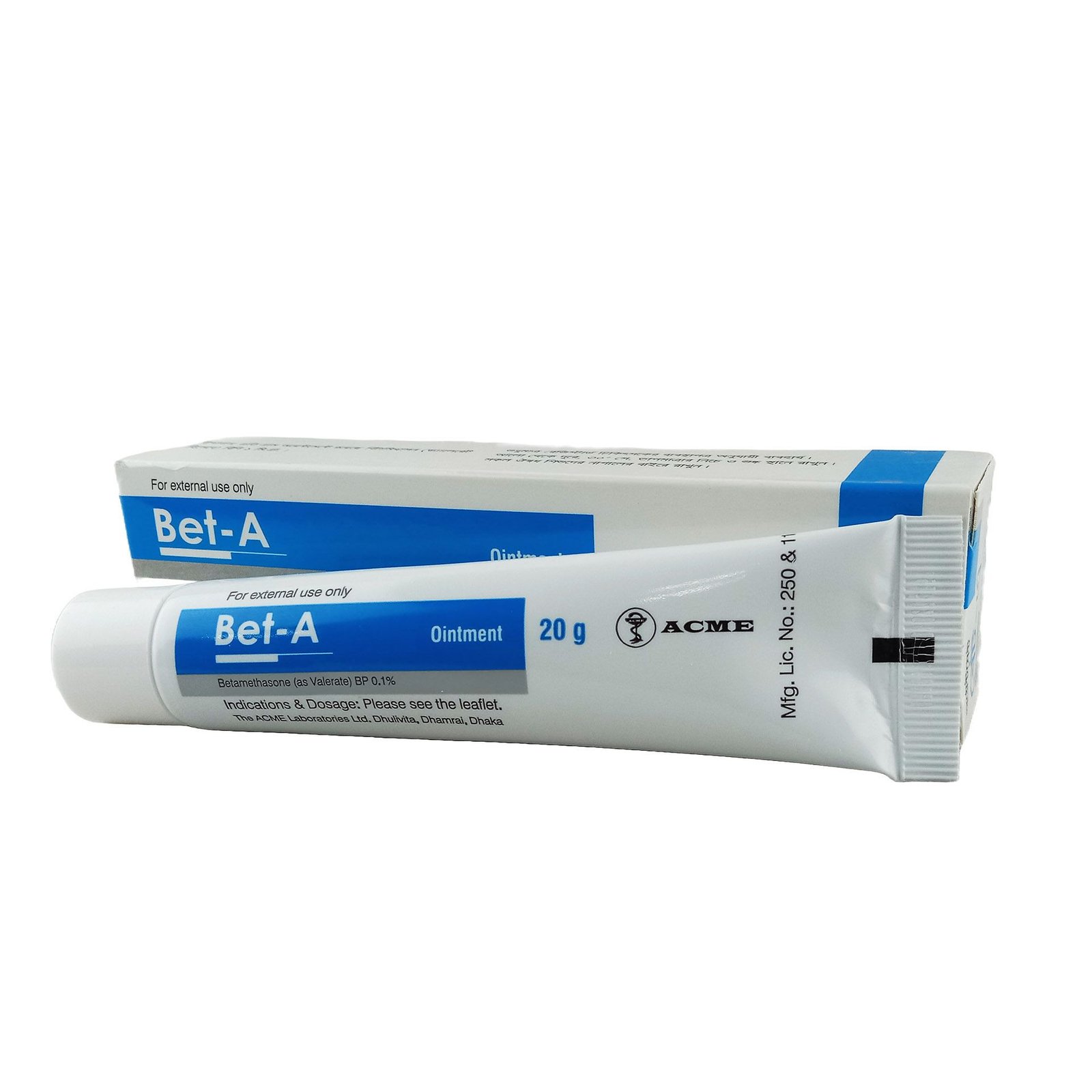 Bet A cream 20gm - https://www.upokar24.com