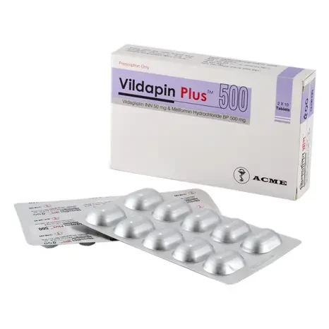 Vildapin  Plus 500mg tab - https://www.upokar24.com
