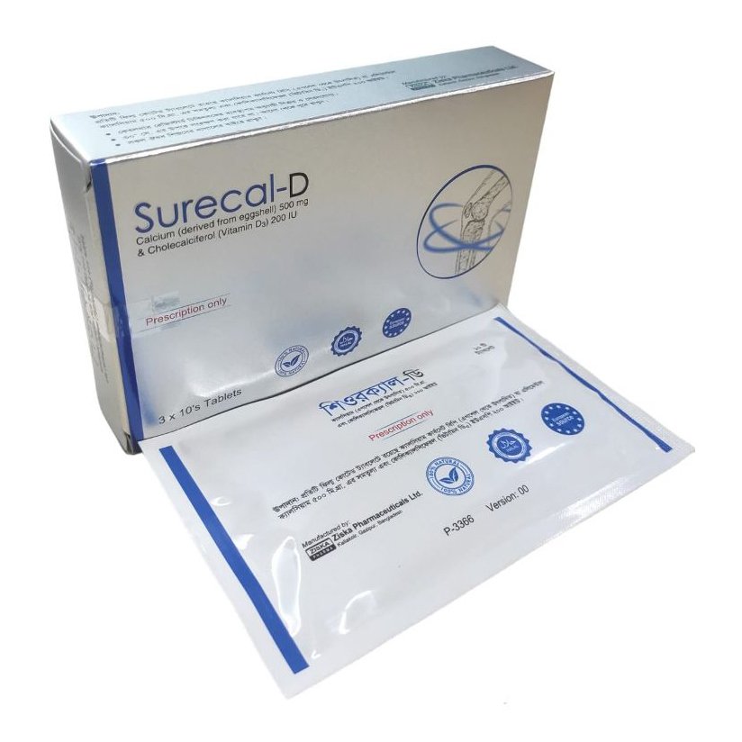Surecal D 500mg tab - https://www.upokar24.com