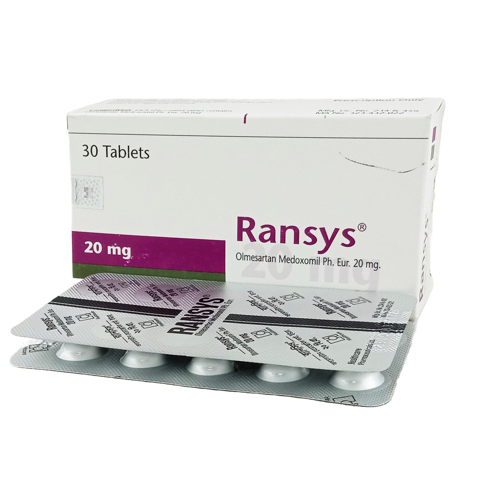 Ransys 20mg tab - https://www.upokar24.com