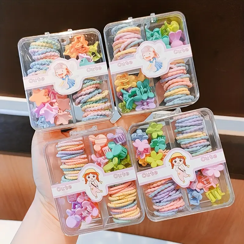 4 Model Baby clips and Raver Band  , Ring Clips 1 Box  (  ৪ রকমের ক্লিপের বক্স ) - https://www.upokar24.com