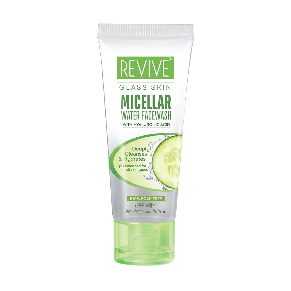 Revive Glass Skin Micellar Water Face Wash - 100 ml - https://www.upokar24.com