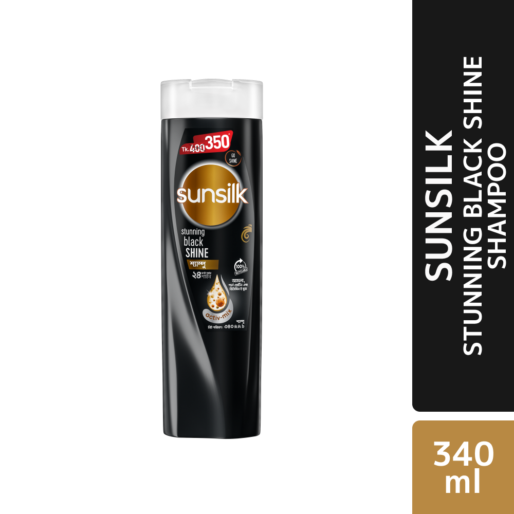 Sunsilk Shampoo Stunning Black Shine 340ml - https://www.upokar24.com