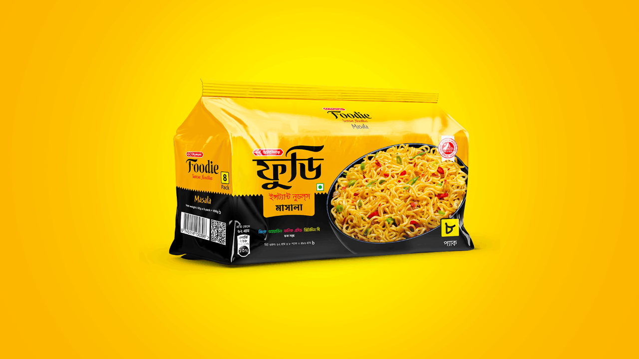 Foodie Instant Noodlesw Masala 496gm 8 packet ( ফুডি ইন্সট্যান্ট নুডলস মসলা  ৪৯৬গ্রাম ৮ প্যাকেট ) - https://www.upokar24.com
