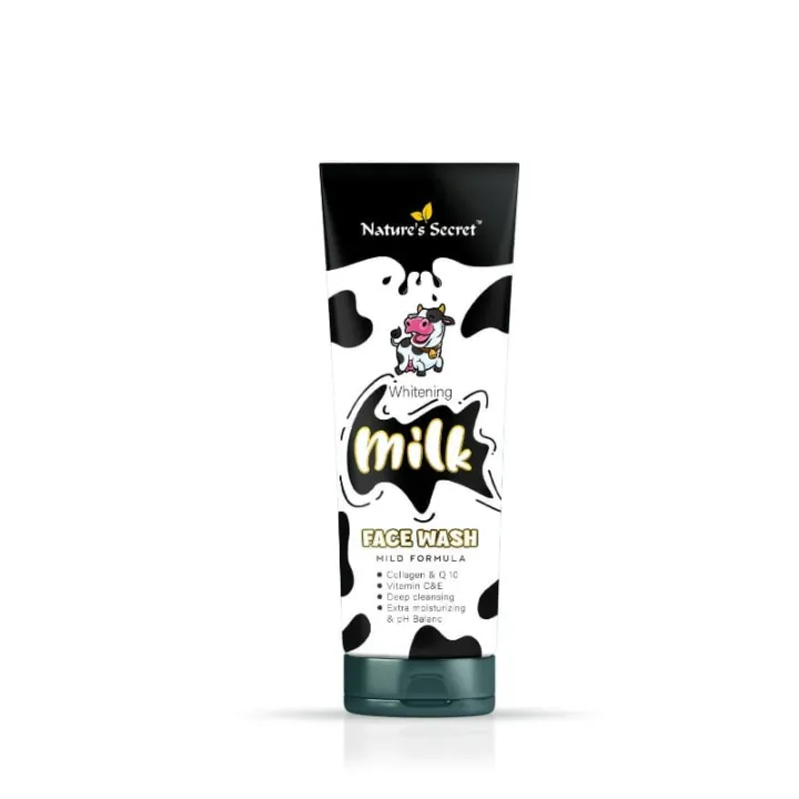Nature Secret Whitening Milk Face Wash 100ml - https://www.upokar24.com
