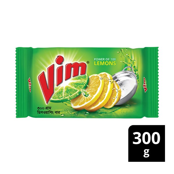 Vim 300 gm  ডিশওয়াশ বার অল্প সময়ের পরিষ্কার - https://www.upokar24.com